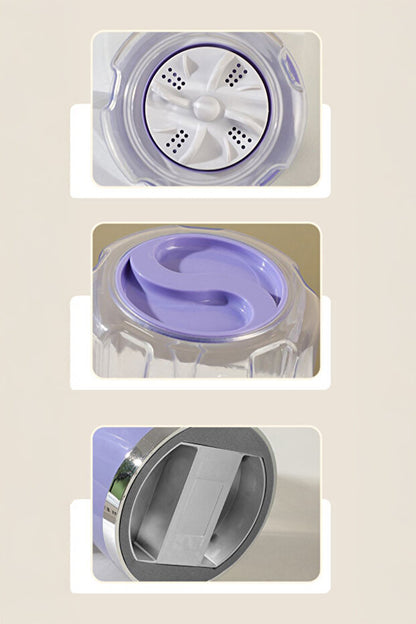 MiniWashᵀᴿ Taşınabilir Mini Çamaşır Makinesi (USB) — Küçük Evler, Kamp & Seyahat