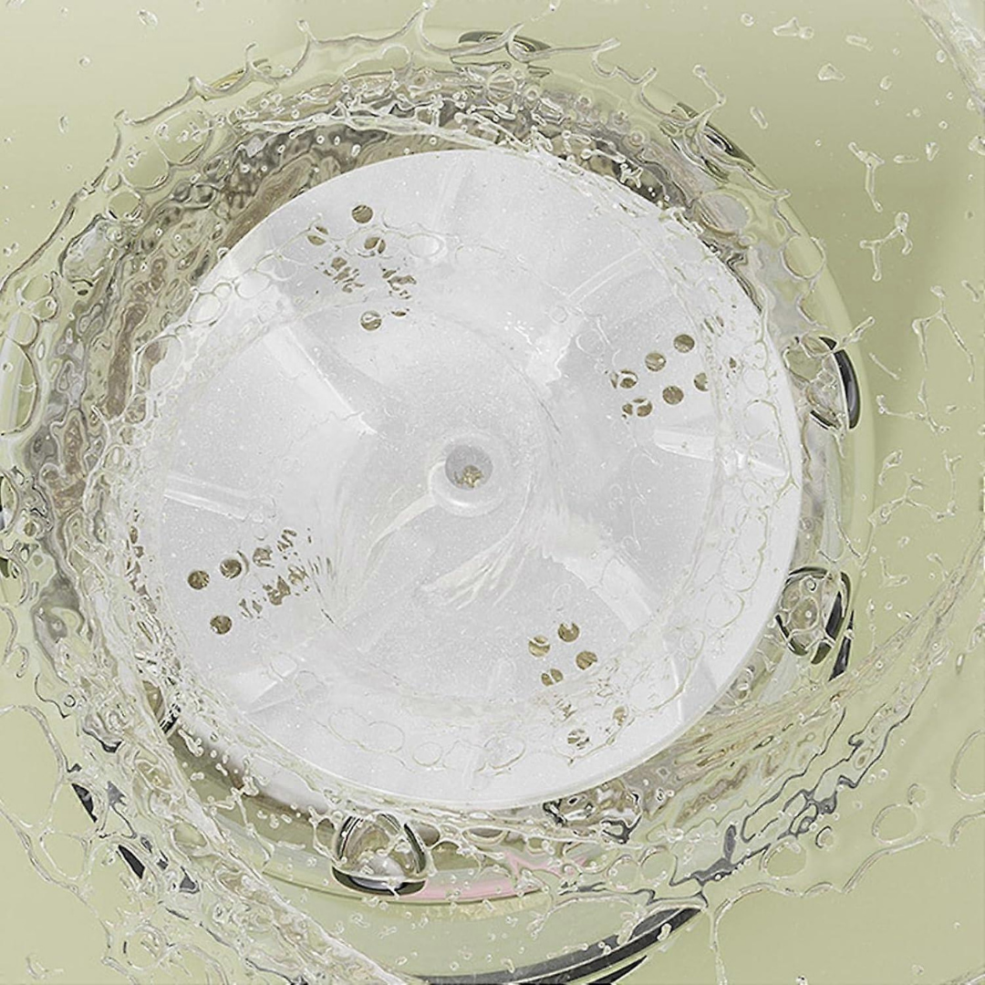 MiniWashᵀᴿ Taşınabilir Mini Çamaşır Makinesi (USB) — Küçük Evler, Kamp & Seyahat